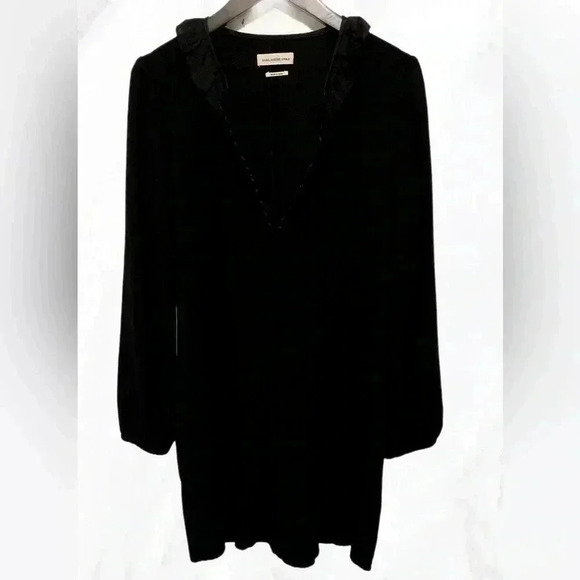 Isabelle Marant black long sleeve silk blend lightweight etoile midi dress 42 - Picture 1 of 5